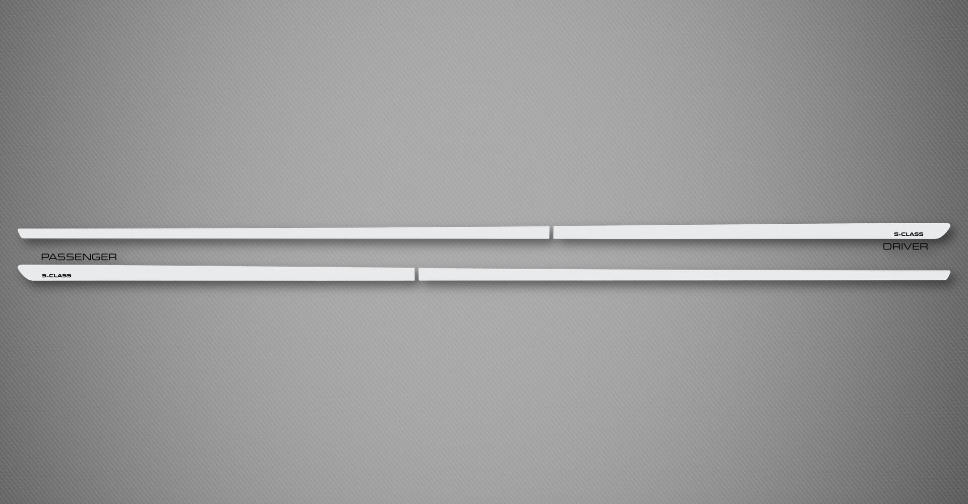 Chrome XS Body Side Moldings for 2014-2016 Mercedes-Benz S-Class