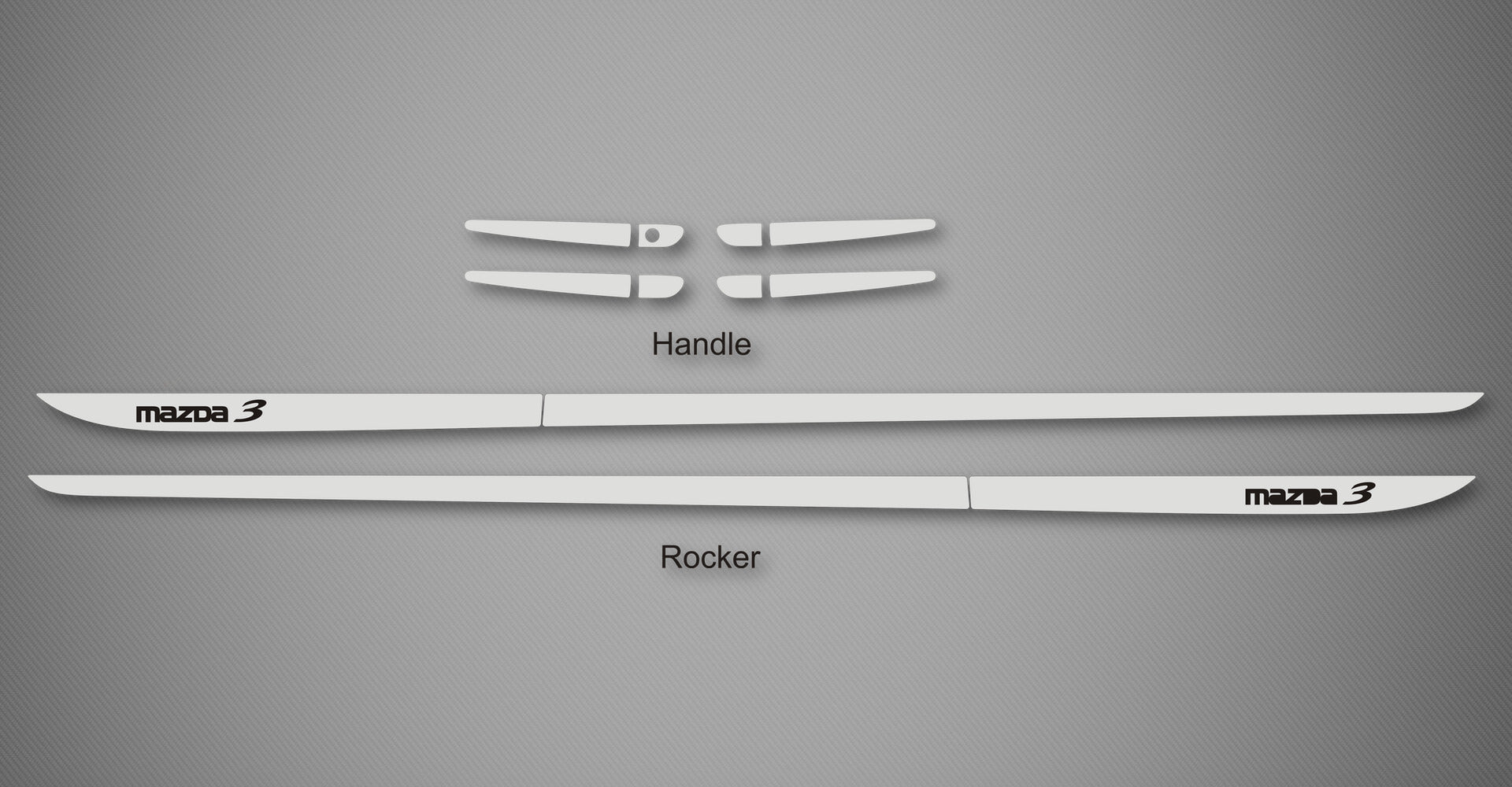 Rocker Trim Kit for 2010-2013 Mazda 3 (Hatchback)