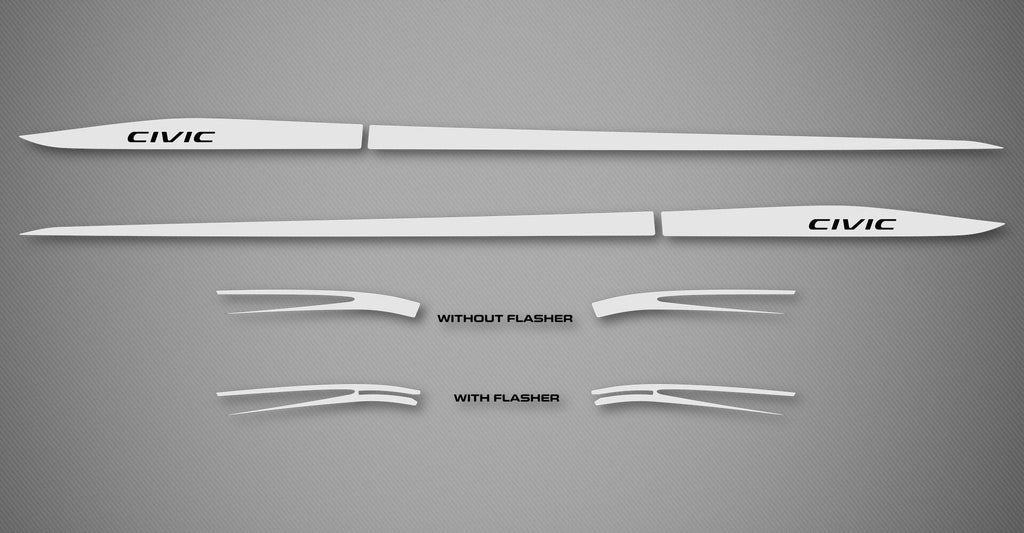 Rocker Trim Kit for 2016-2021 Honda Civic