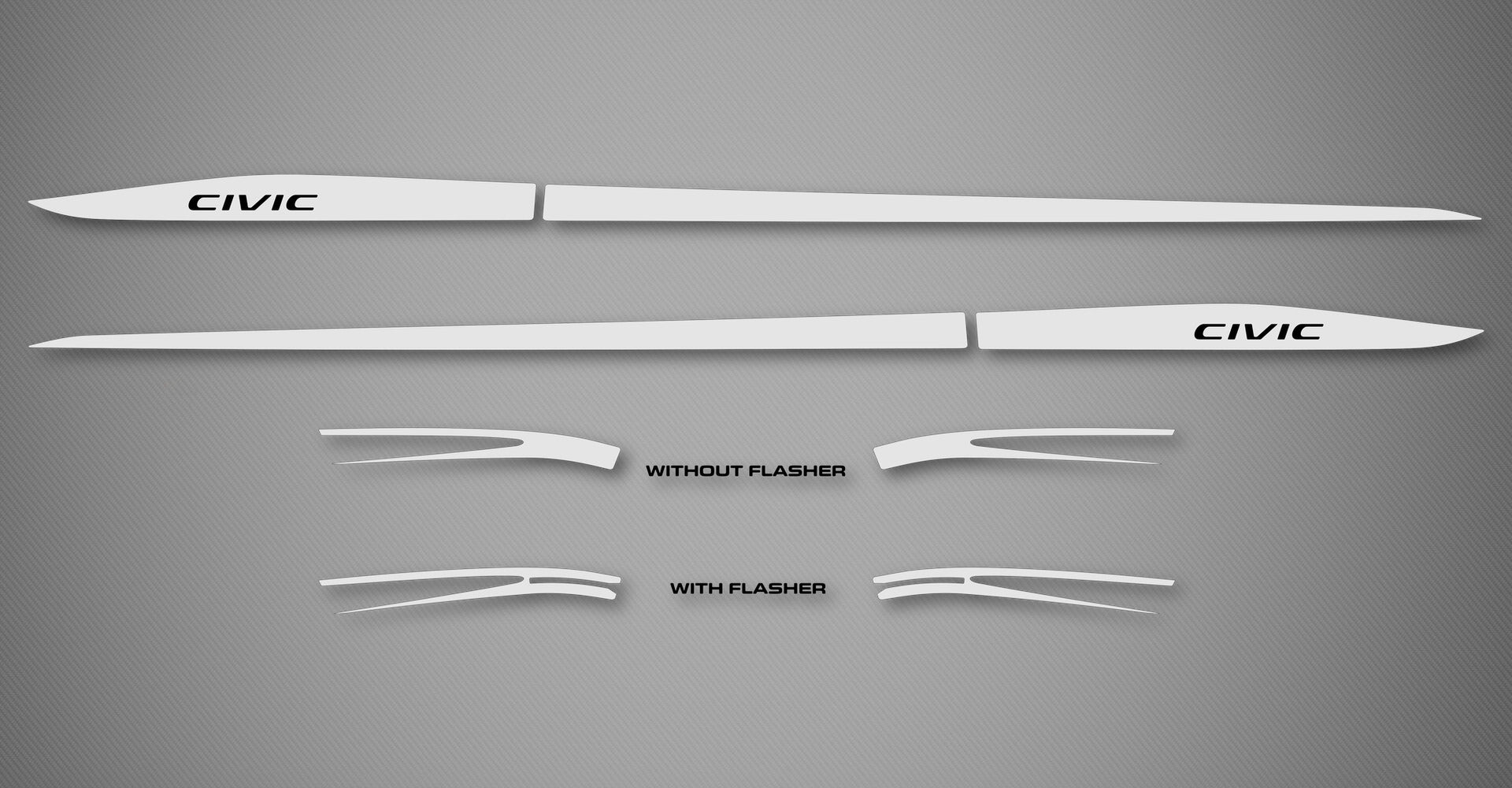 Rocker Trim Kit for 2016-2021 Honda Civic