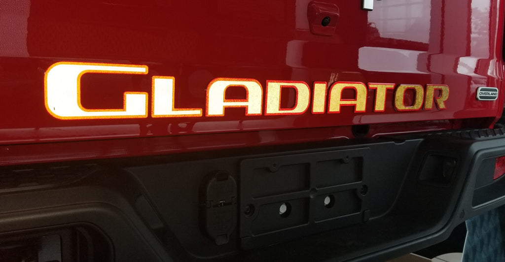 2-Tone Hood and Tailgate Logo Kit for 2020-2026 Jeep Gladiator — 6