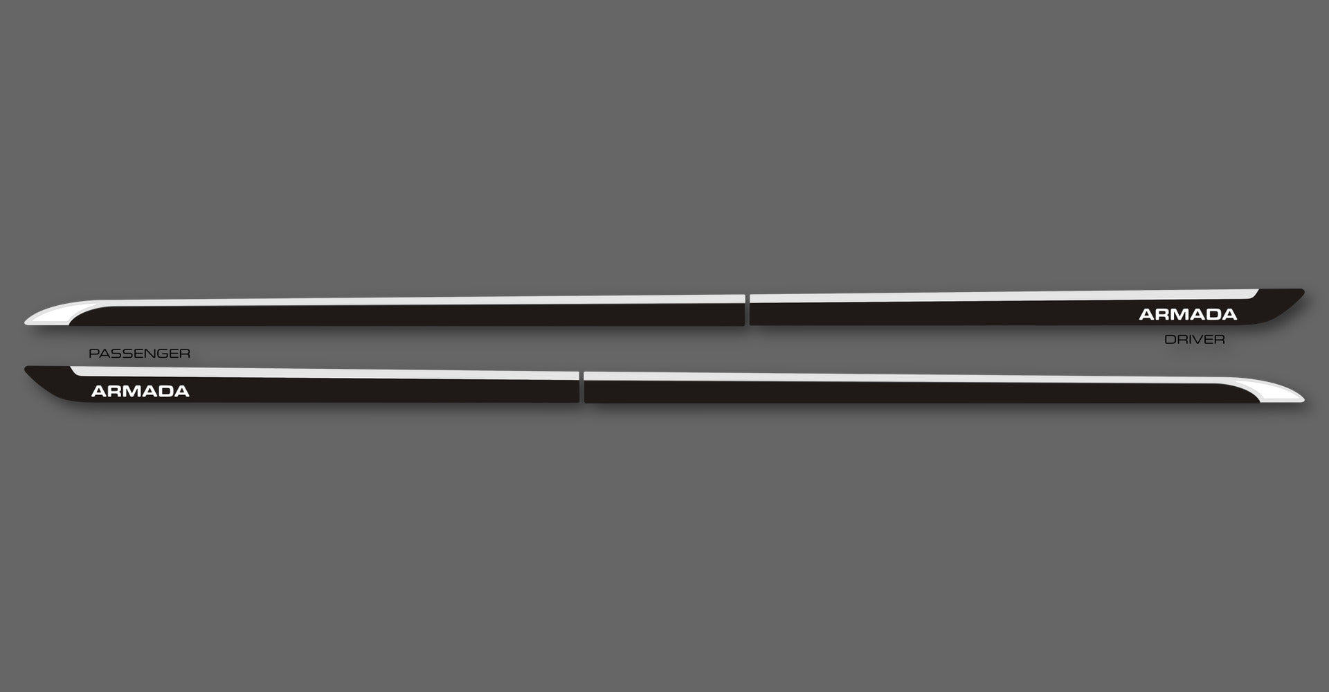 Venom B Body Side Moldings for 2017-2024 Nissan Armada