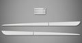 Rocker Trim Kit for 2009-2016 Toyota Matrix (Hatchback)