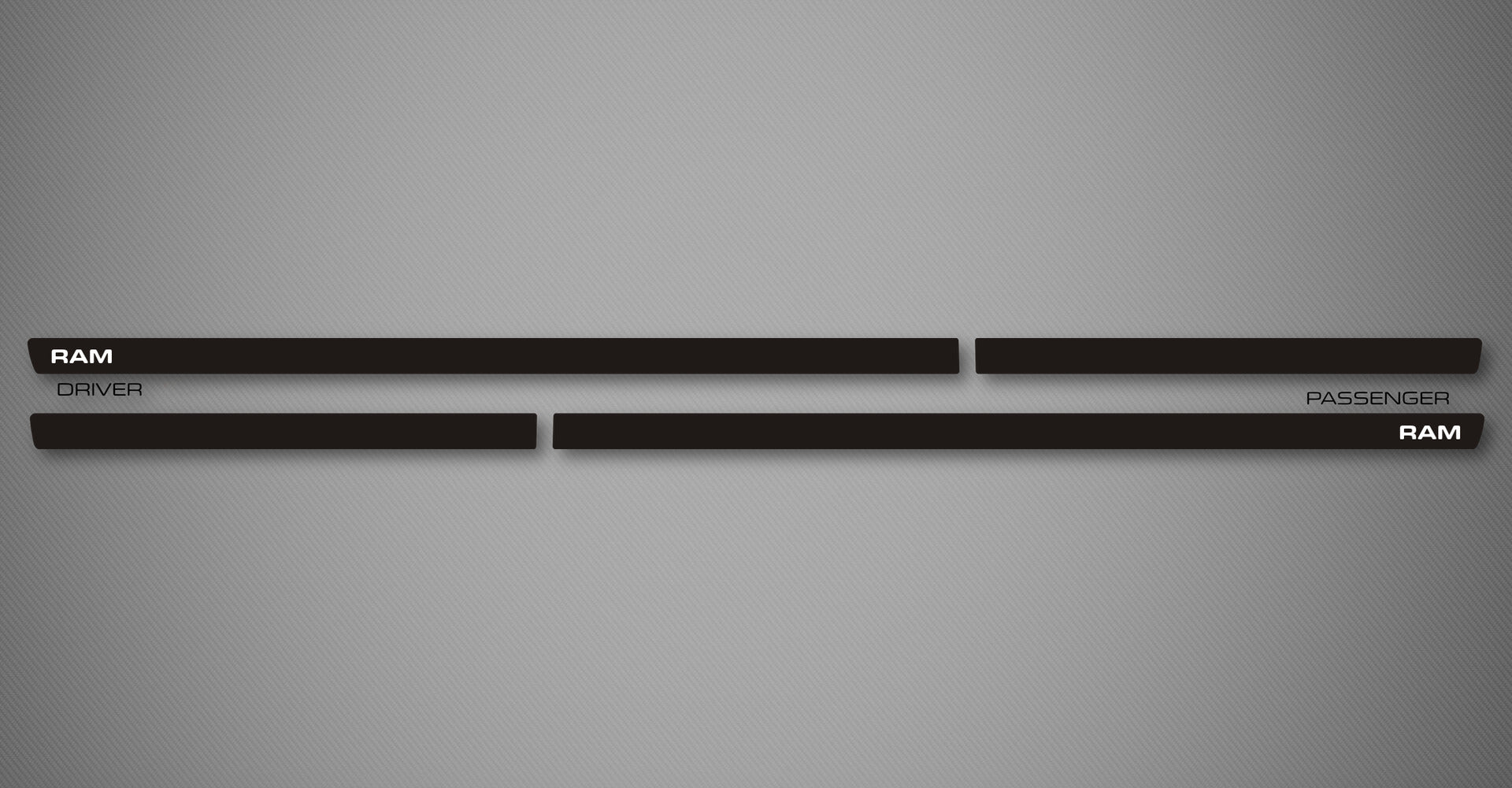 Azure S Body Side Moldings for 2011-2018 Ram 1500 (Crew Cab)