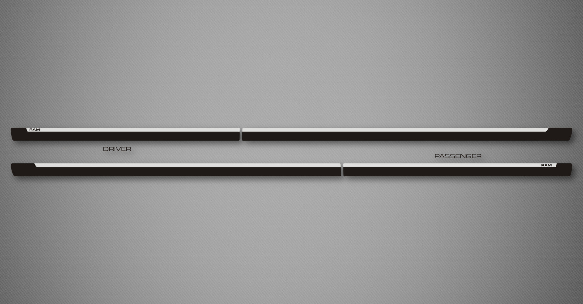 Azure C Body Side Moldings for 2011-2018 Ram 1500 (Quad Cab)