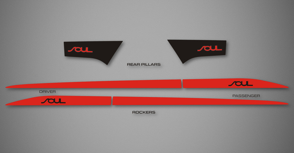 Rocker Trim Kit for 2020-2025 Kia Soul