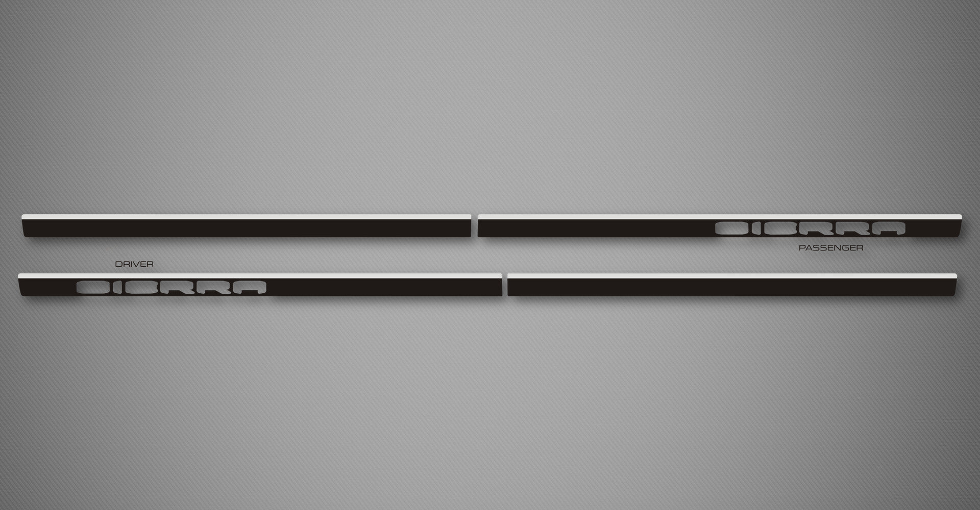 Azure C Body Side Moldings for 2019-2026 GMC Sierra 1500 (Crew Cab, Cut-Out)