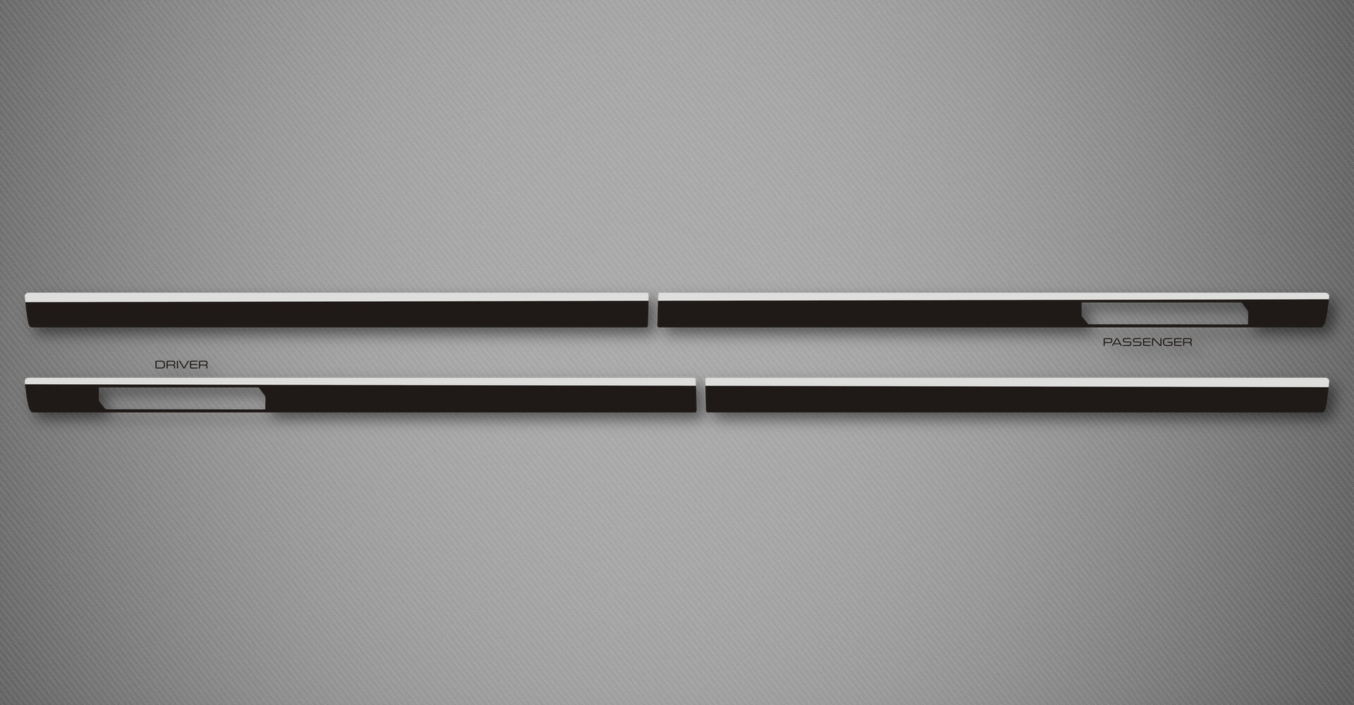 Azure C Body Side Moldings for 2019-2026 GMC Sierra 1500 Elevation (Crew Cab, Cut-Out)