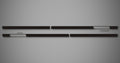 Chrome XS Body Side Moldings for 2019-2026 GMC Sierra 1500 Elevation (Double Cab, Cut-Out)
