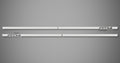 Chrome XS Body Side Moldings for 2019-2026 GMC Sierra 1500 AT4 (Crew Cab, Cut-Out)