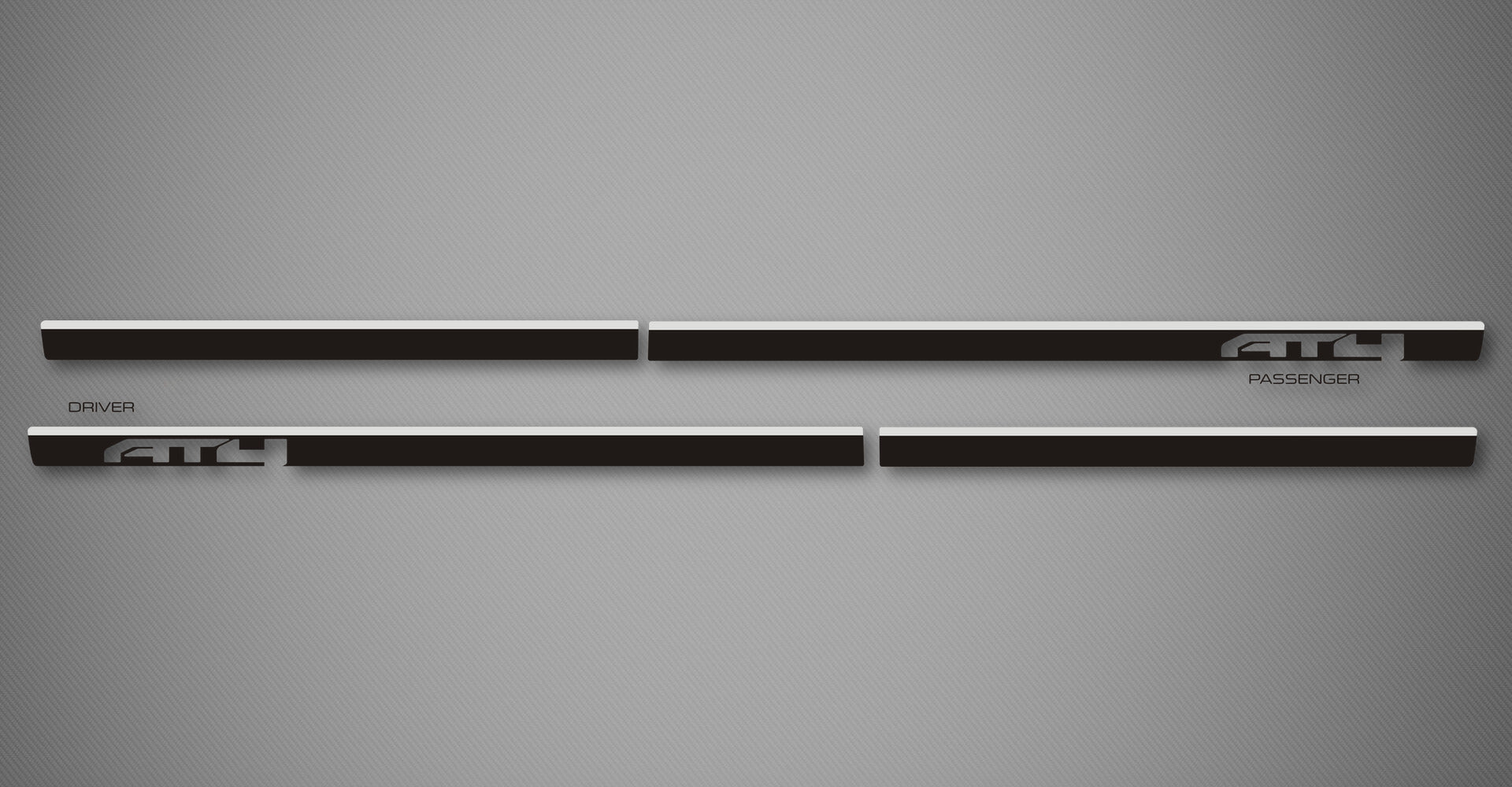 Azure C Body Side Moldings for 2019-2026 GMC Sierra 1500 AT4 (Double Cab, Cut-Out)