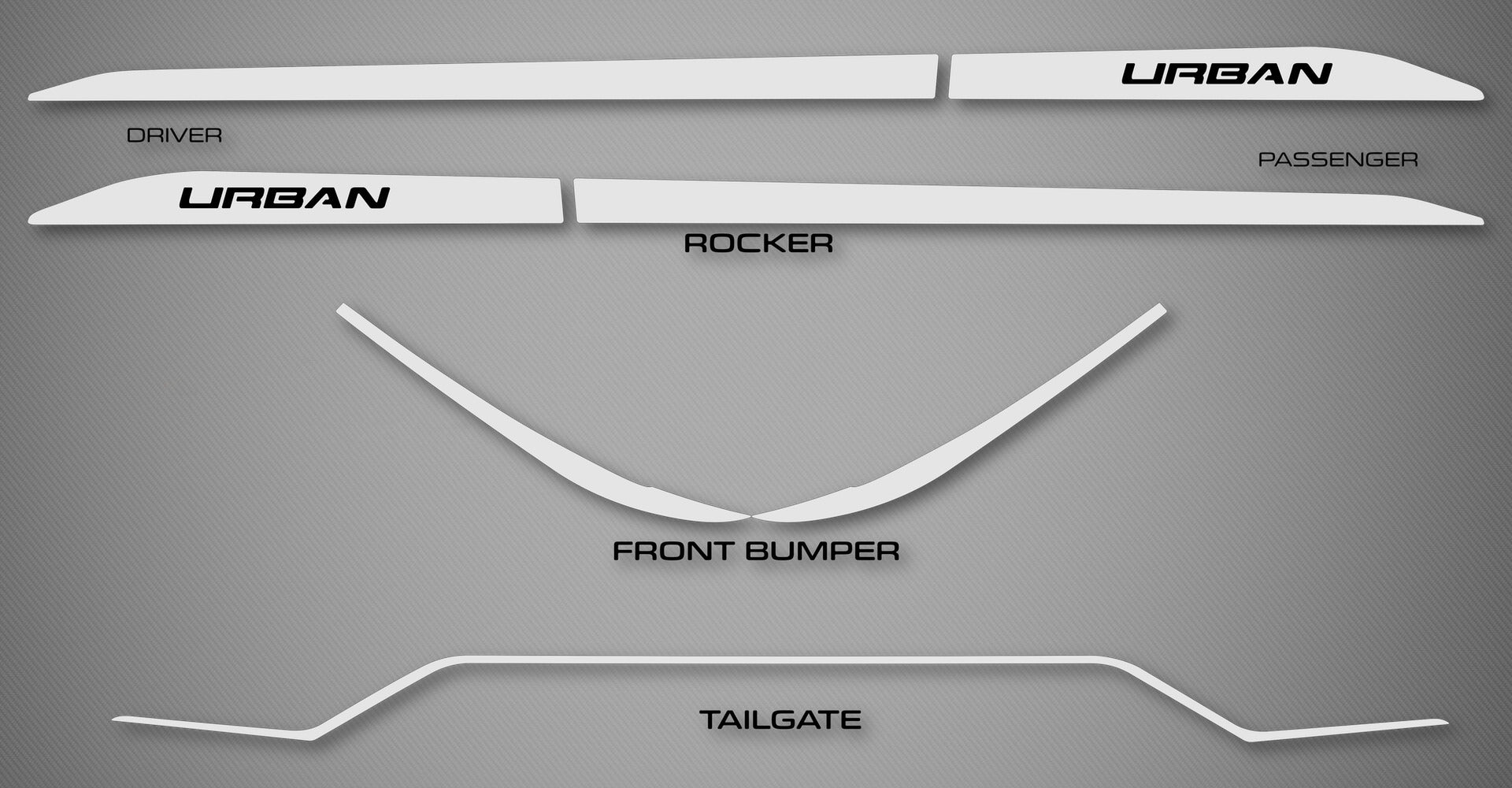 Rocker Trim Kit for 2019-2025 Toyota RAV4