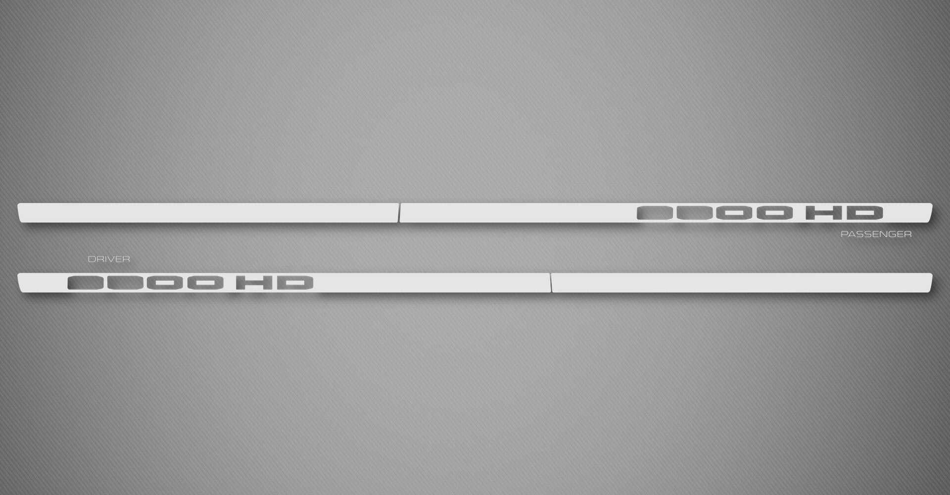 Chrome XS Body Side Moldings for 2020-2026 GMC Sierra 2500HD AT4 (Double Cab, Cut-Out)