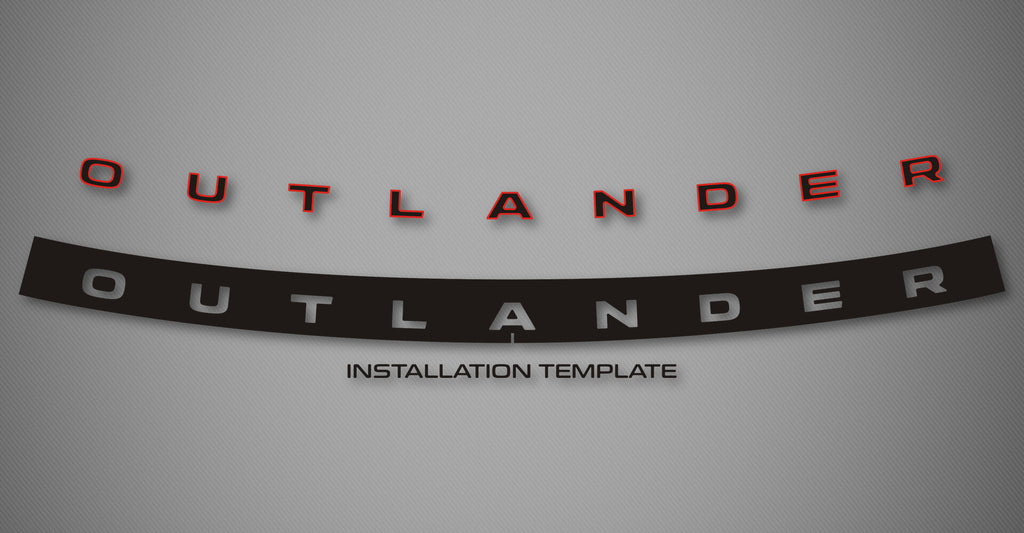 2-Tone Tailgate Logo for 2022-2026 Mitsubishi Outlander