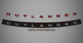 2-Tone Tailgate Logo for 2022-2026 Mitsubishi Outlander