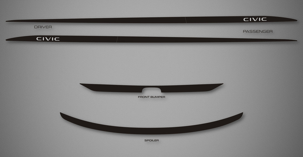 Rocker Trim Kit for 2022-2024 Honda Civic