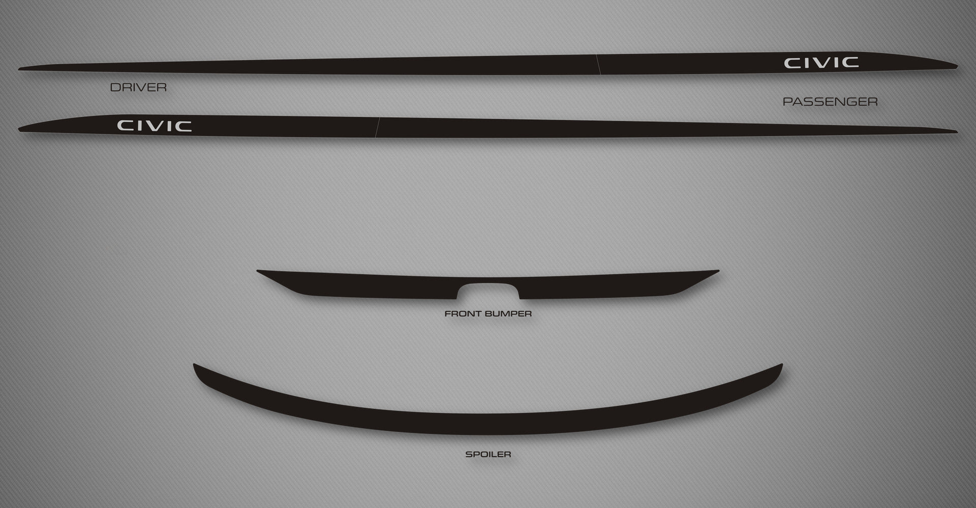 Rocker Trim Kit for 2022-2024 Honda Civic