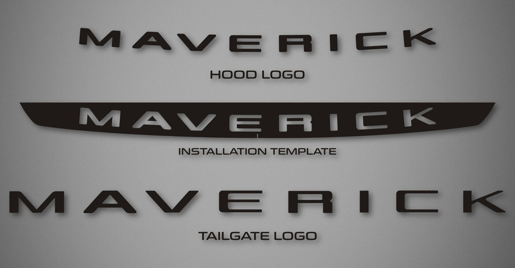 Hood and Tailgate Logo Kit for 2022-2026 Ford Maverick