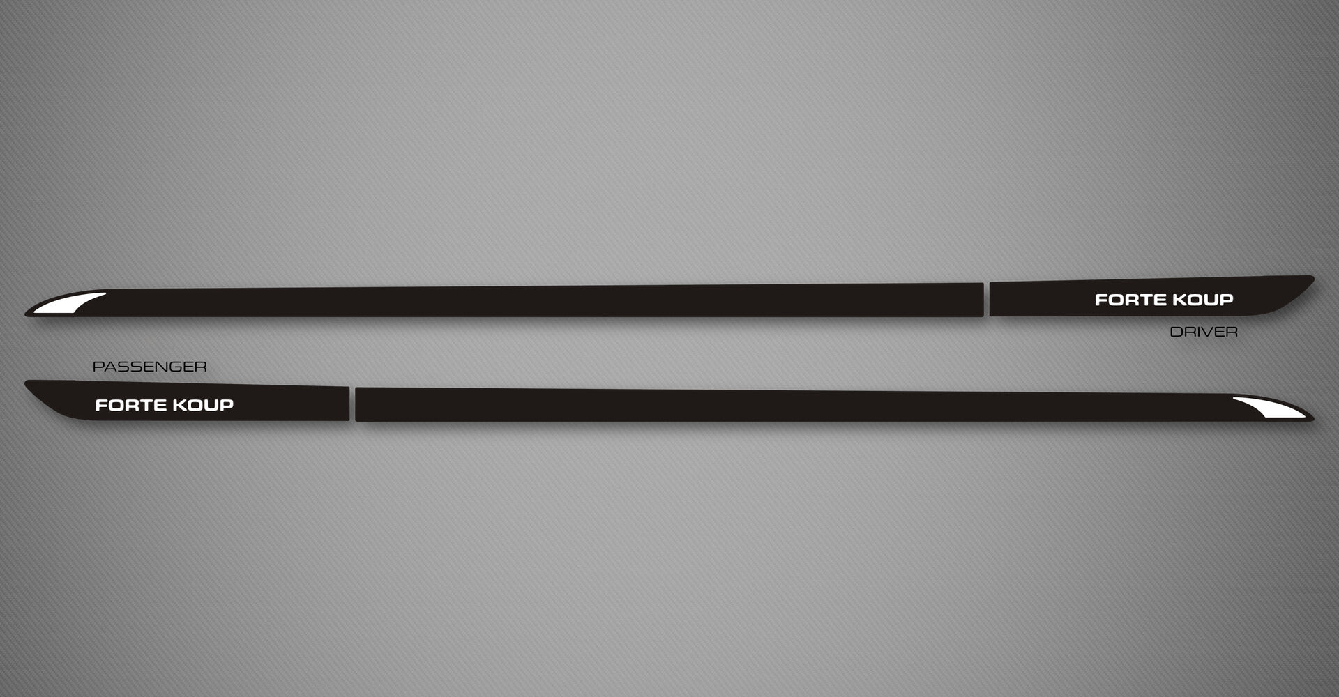 Venom S Body Side Moldings for 2010-2013 Kia Forte (Koup)