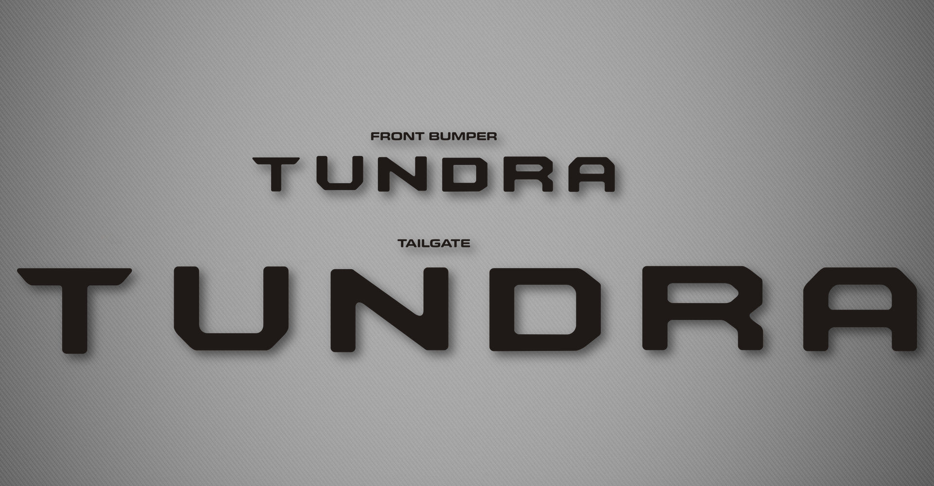 Hood and Tailgate Logo Kit for 2022-2026 Toyota Tundra (CrewMax Cab)