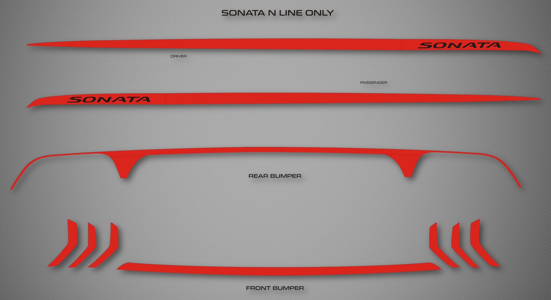 Rocker Trim Kit for 2021-2023 Hyundai Sonata