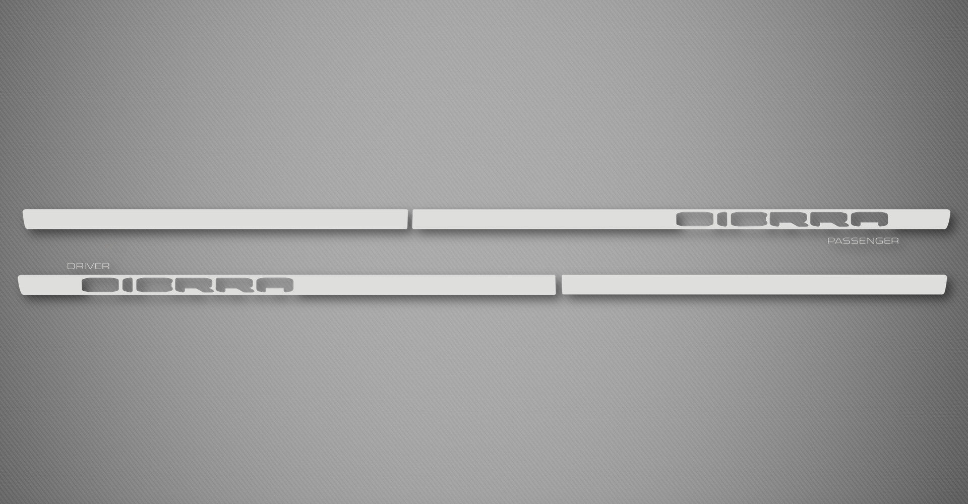 Chrome XS Body Side Moldings for 2019-2026 GMC Sierra 1500 (Crew Cab, Cut-Out)
