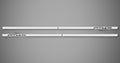 Chrome XS Body Side Moldings for 2022-2026 GMC Sierra 1500 AT4X (Crew Cab, Cut-Out)