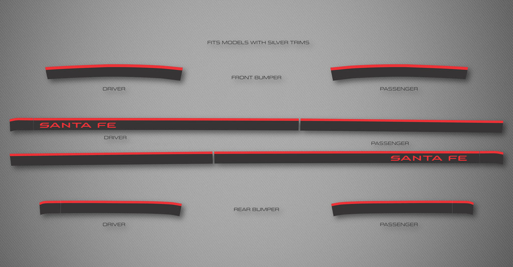 Rocker Trims (2Tone) for 2024-2026 Hyundai Santa Fe