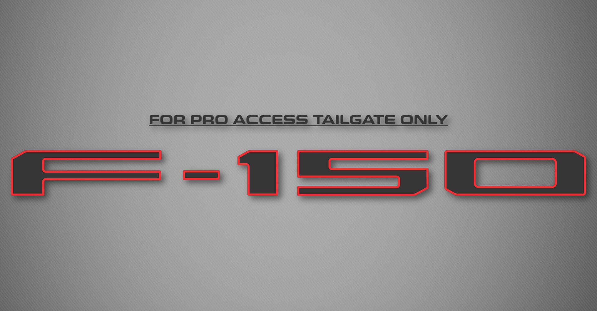 2-Tone Tailgate Logo for 2025-2026 Ford F-150 (Regular Cab)