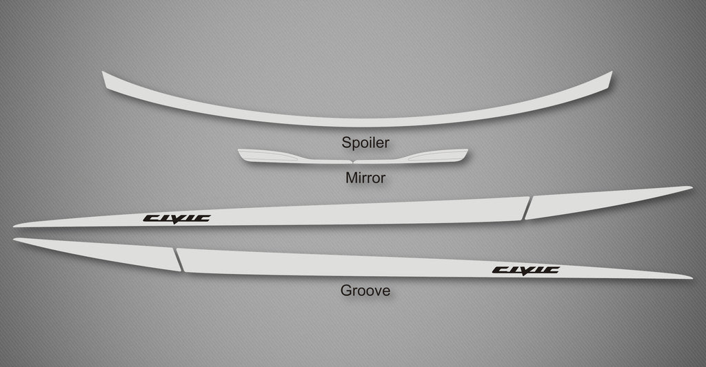 Groove Trim Kit for 2014-2015 Honda Civic (Coupe)
