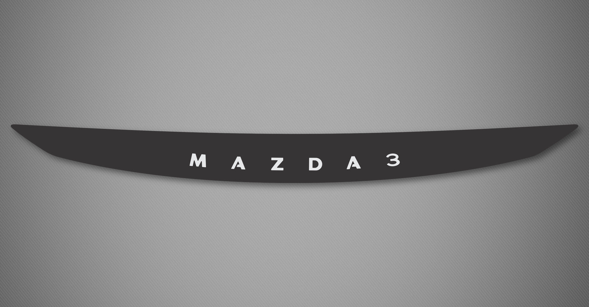 Hood Protector w/ Logo for 2019-2026 Mazda 3 (Hatchback)