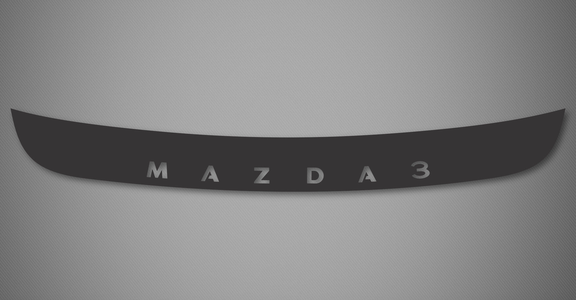 Bumper Protector w/ Logo for 2019-2026 Mazda 3 (Hatchback)