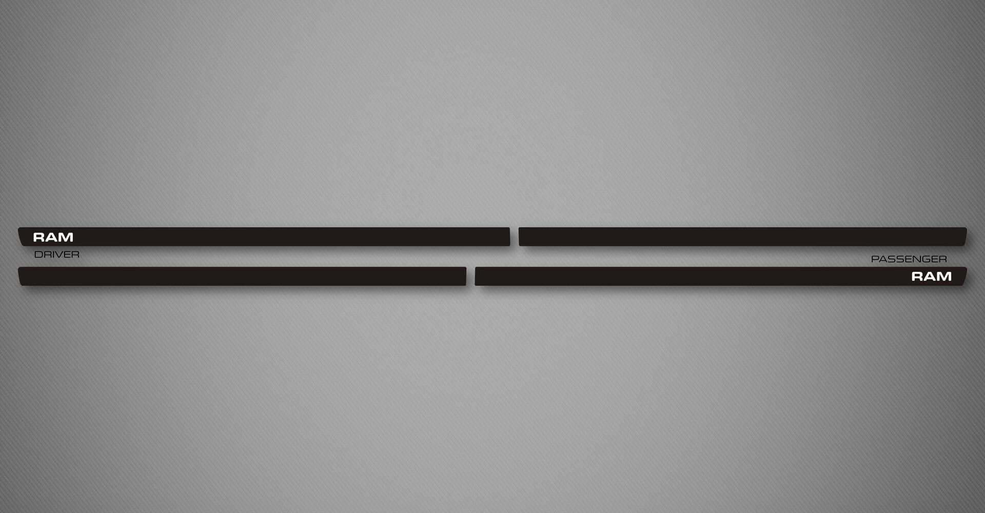 Azure S Body Side Moldings for 2019-2024 Ram 1500 Classic (Crew Cab)