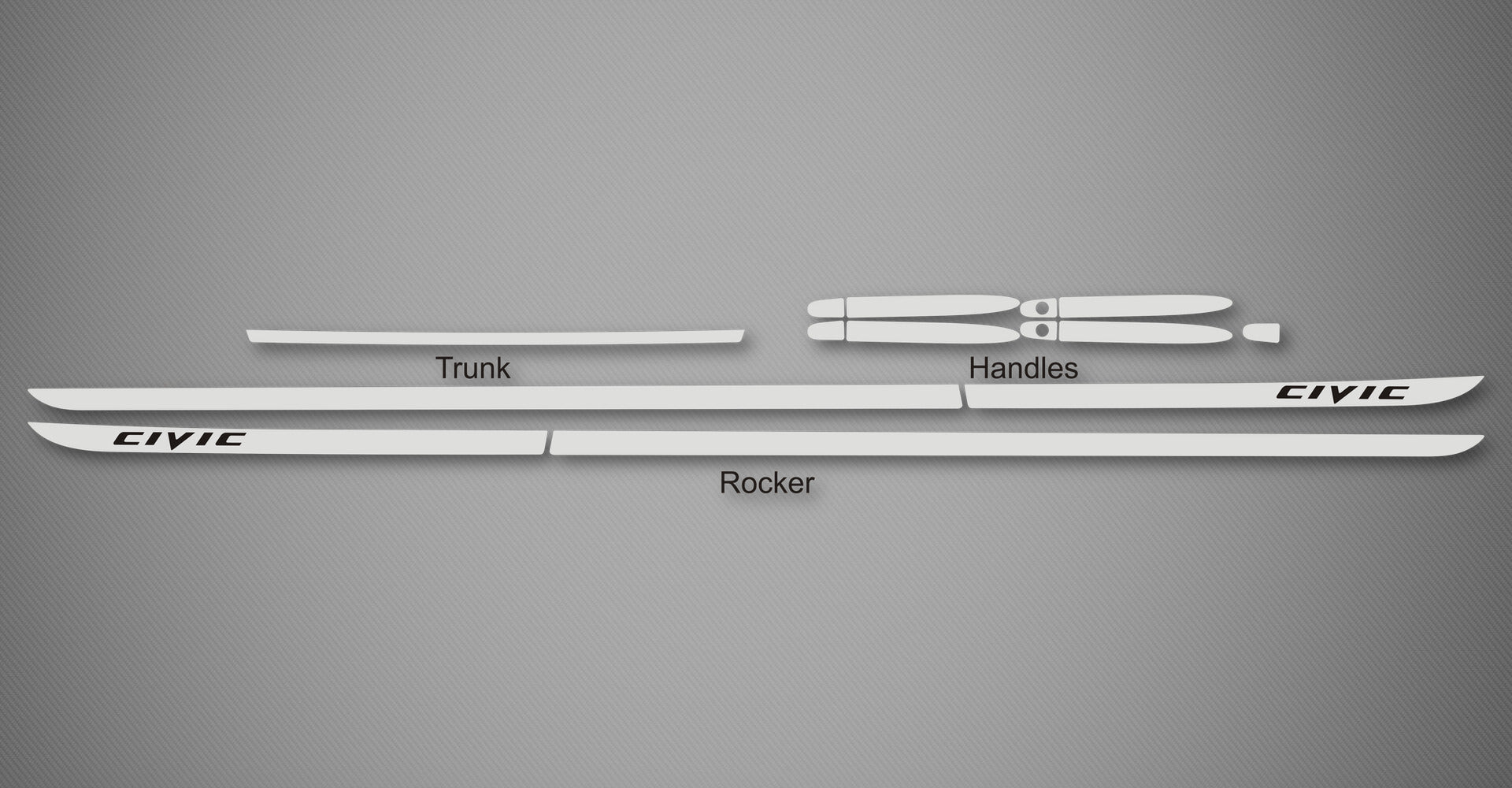Rocker Trim Kit for 2012-2015 Honda Civic