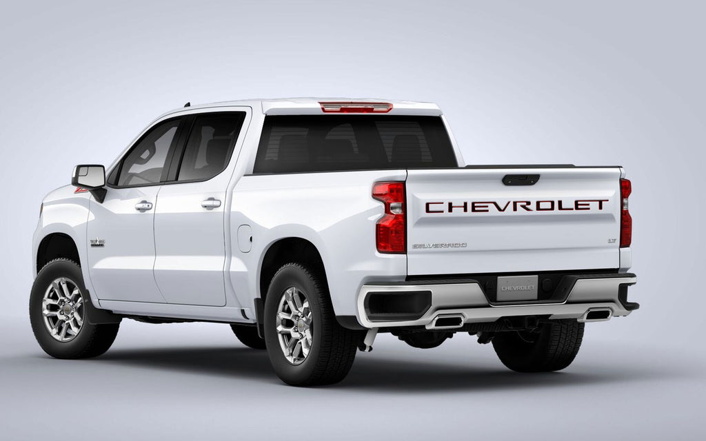 2-Tone Tailgate Logo for 2019-2026 Chevrolet Silverado 1500 (Crew Cab) — 2