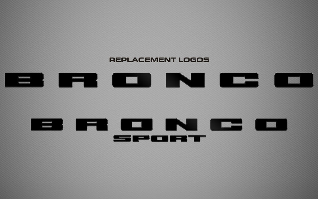2-Tone Tailgate Logo for 2022-2026 Ford Bronco Sport — 4