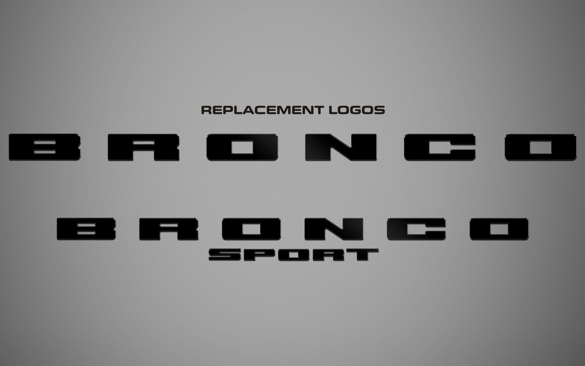 2-Tone Tailgate Logo for 2022-2026 Ford Bronco Sport — 4