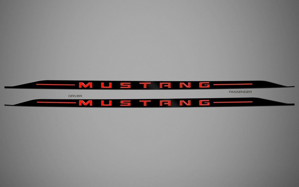 Rocker Trims for 2015-2023 Ford Mustang (Convertible) — 2