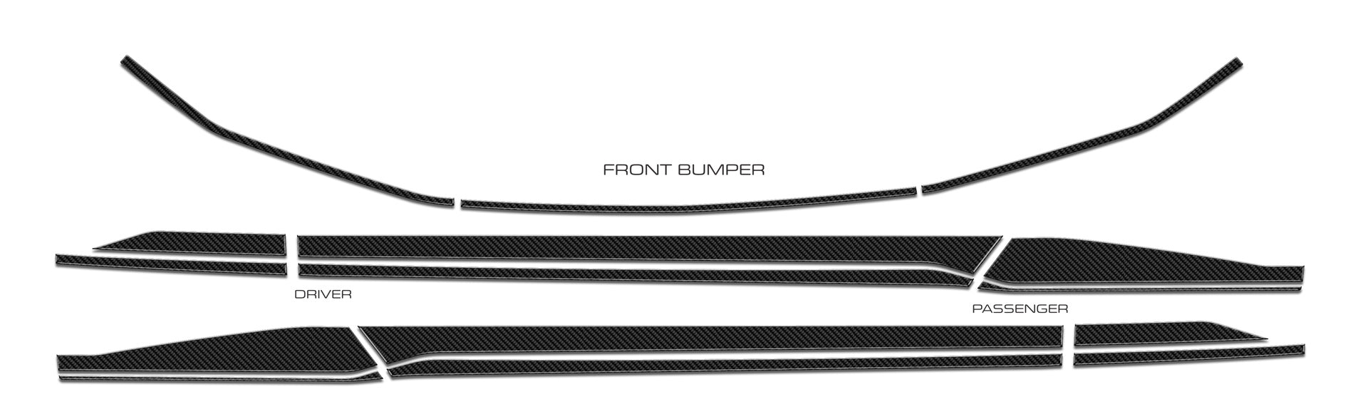 Rocker Trim Kit for 2024-2026 Ford Mustang (Convertible) — 2