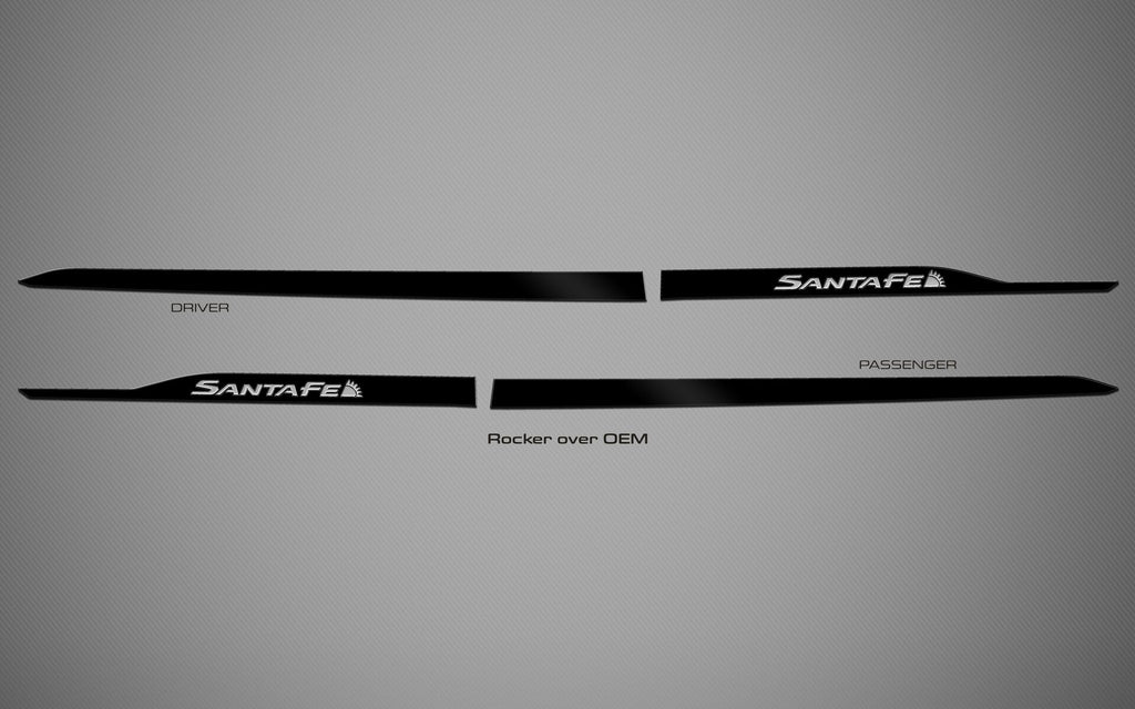 Rocker Trims for 2019-2023 Hyundai Santa Fe — 2