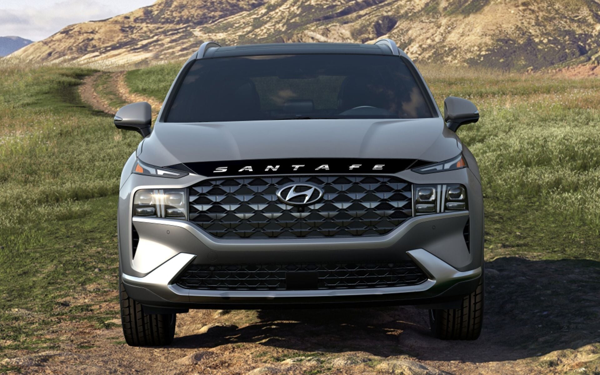 Hood Protector w/ Logo for 2021-2023 Hyundai Santa Fe — 5