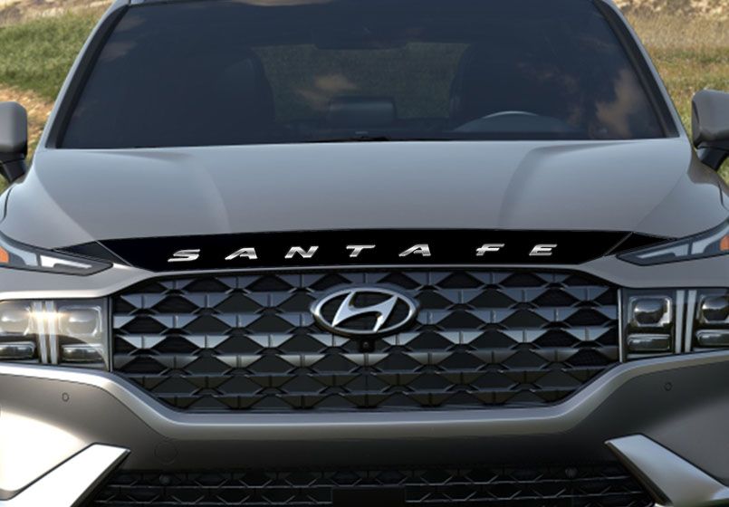 Hood Protector w/ Logo for 2021-2023 Hyundai Santa Fe — 4