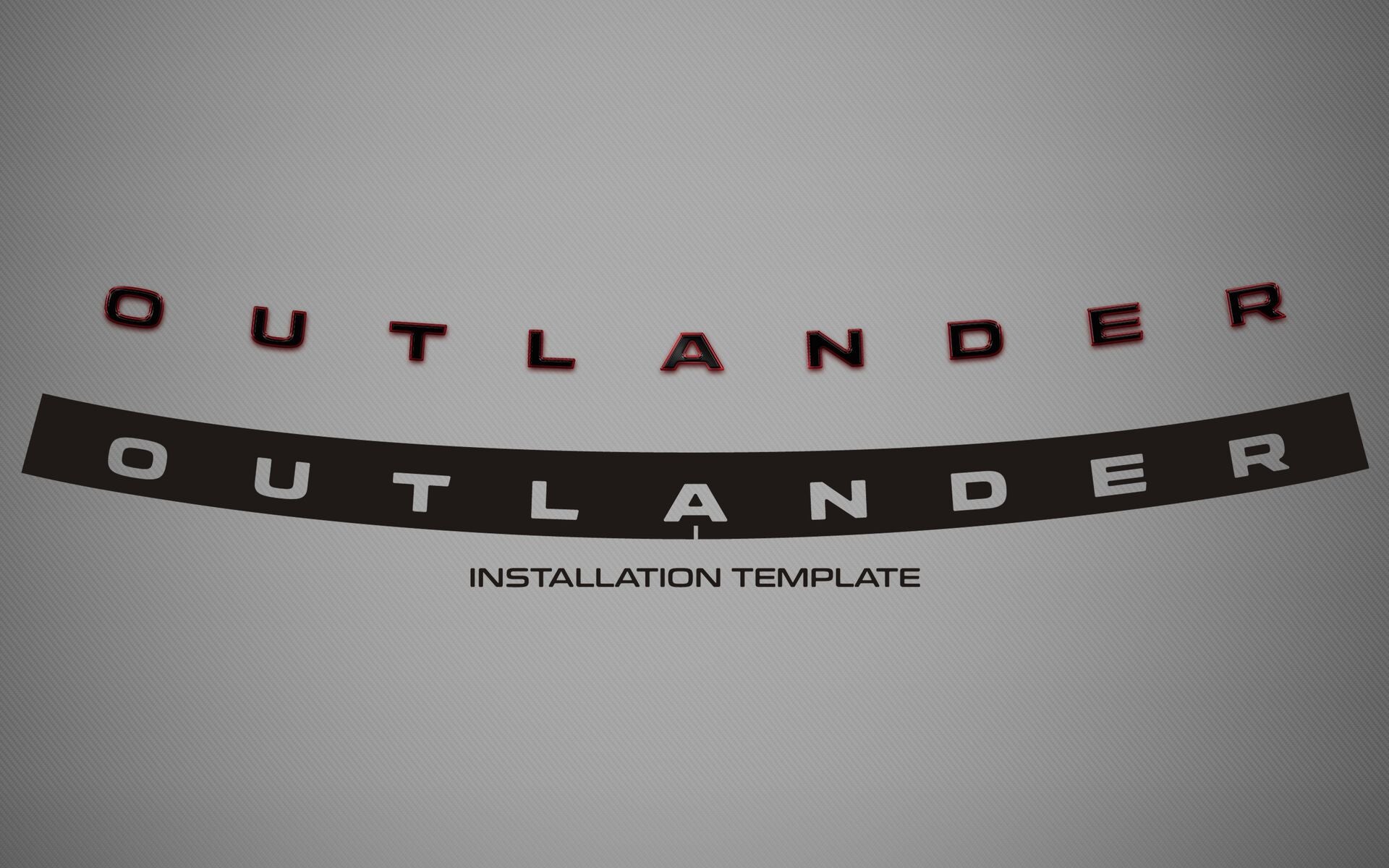 2-Tone Tailgate Logo for 2022-2026 Mitsubishi Outlander — 2