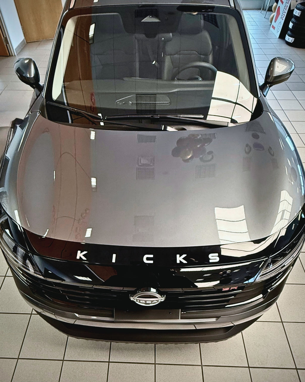 Hood Protector w/ Logo for 2025-2026 Nissan Kicks — 2