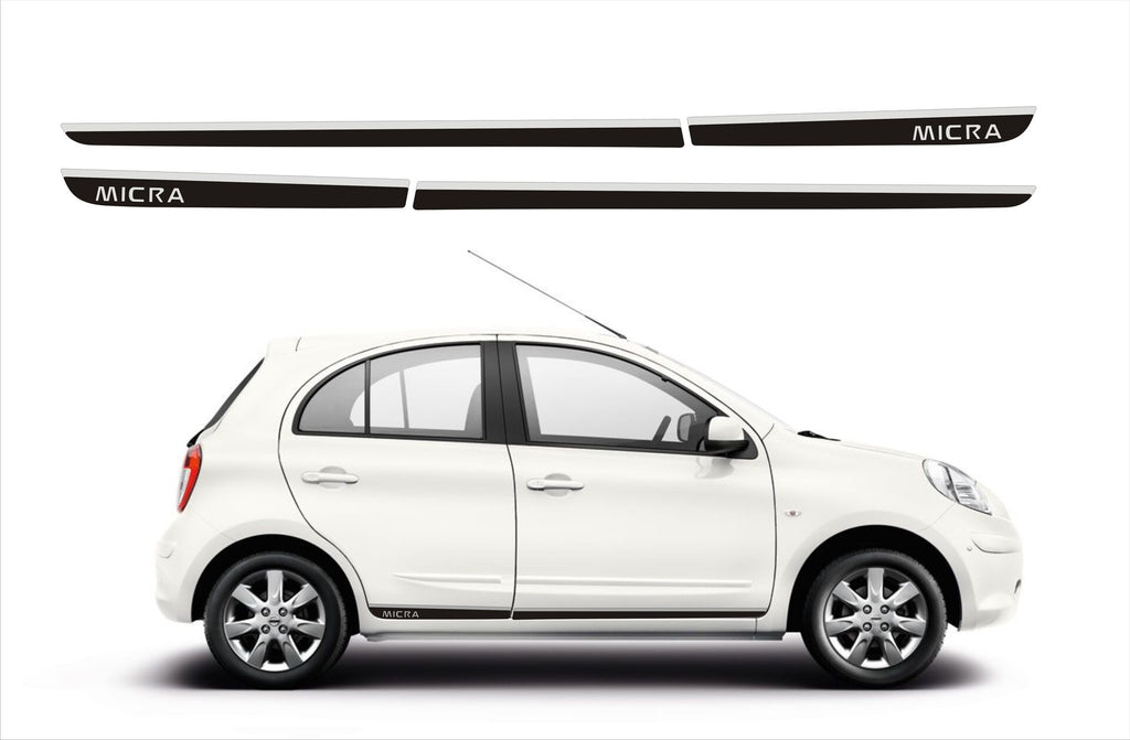 Rocker Trims (2Tone) for 2015-2020 Nissan Micra — 2
