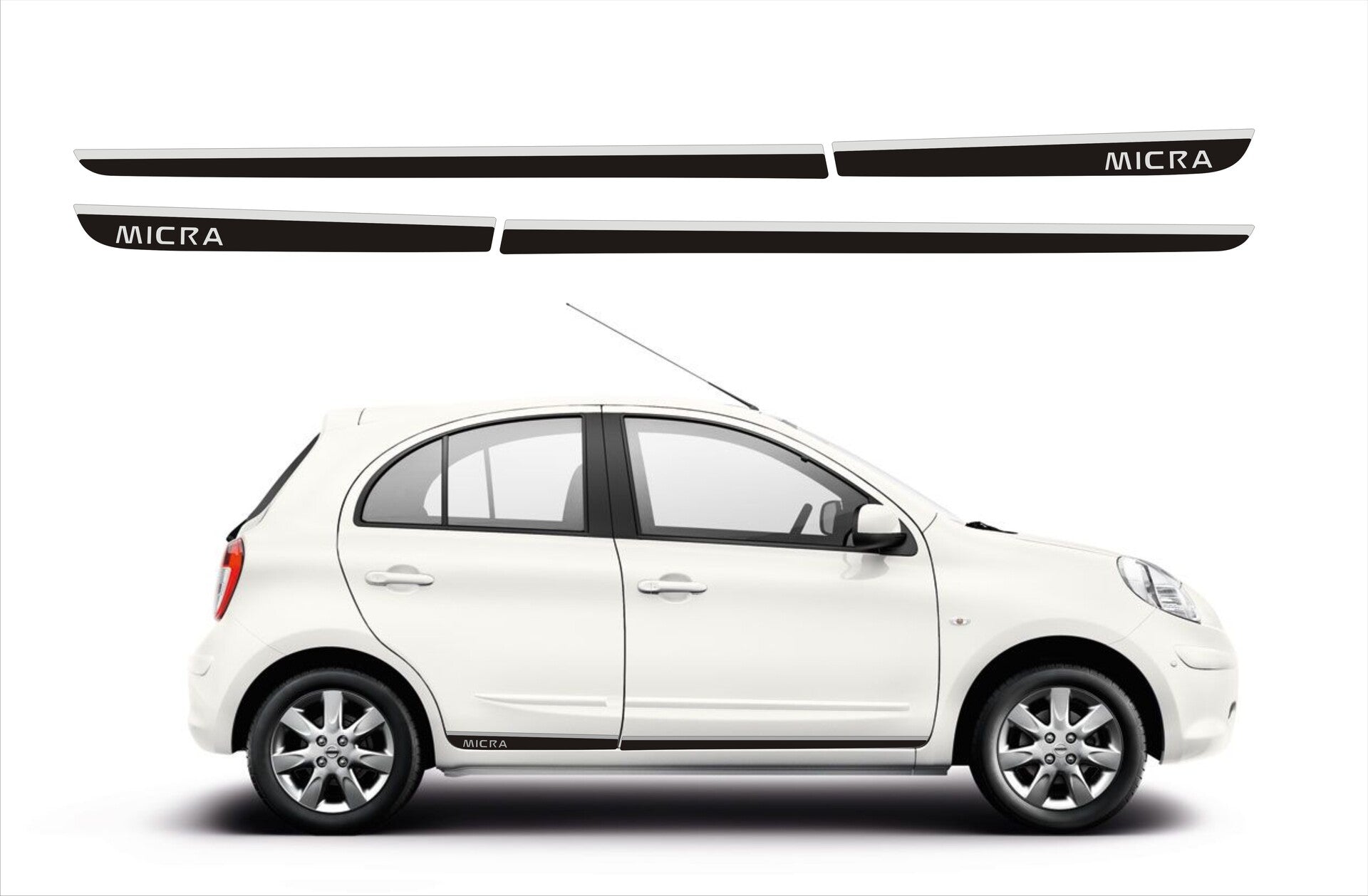 Rocker Trims (2Tone) for 2015-2020 Nissan Micra — 2