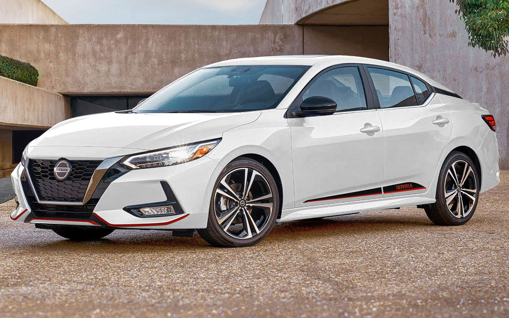 Rocker Trims (2Tone) for 2020-2023 Nissan Sentra — 2