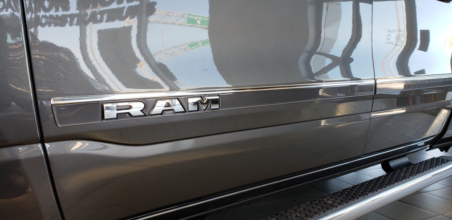 Azure C Body Side Moldings for 2019-2026 Ram 1500 (Crew Cab, Cut-Out) — 3