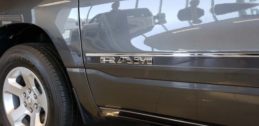 Azure C Body Side Moldings for 2019-2026 Ram 1500 (Crew Cab, Cut-Out) — 2