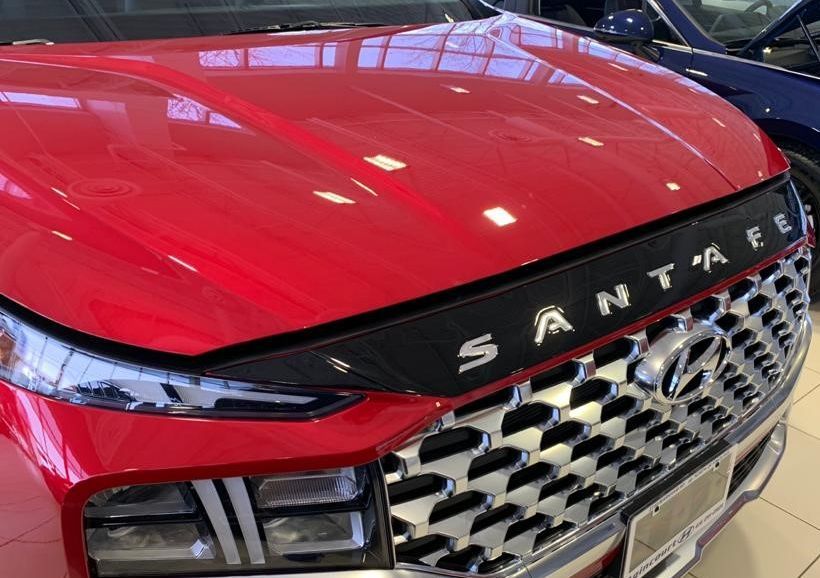 Hood Protector w/ Logo for 2021-2023 Hyundai Santa Fe — 2